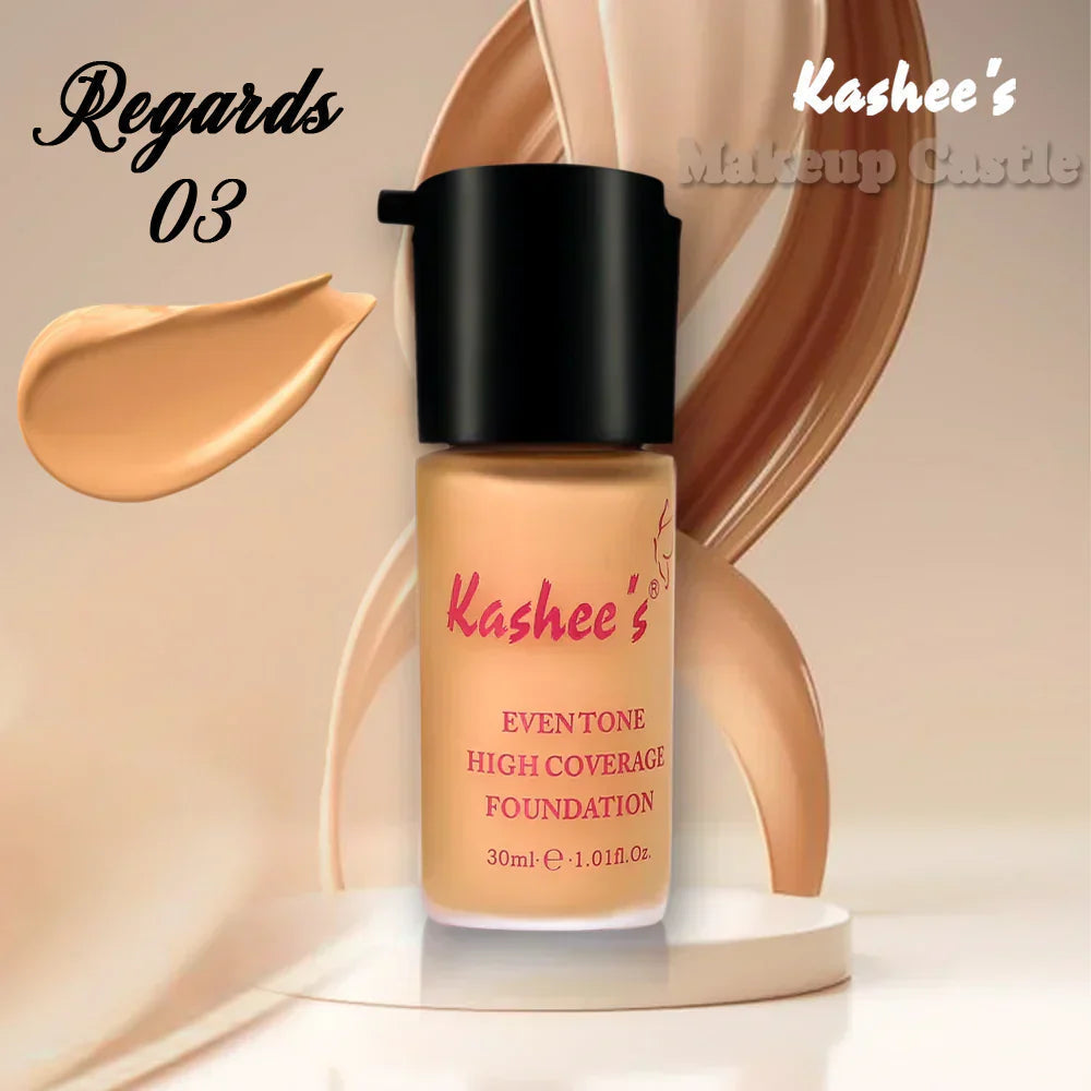 kashee's Liquid Foundation Eventone High Coverage 24  Hours Water Proof